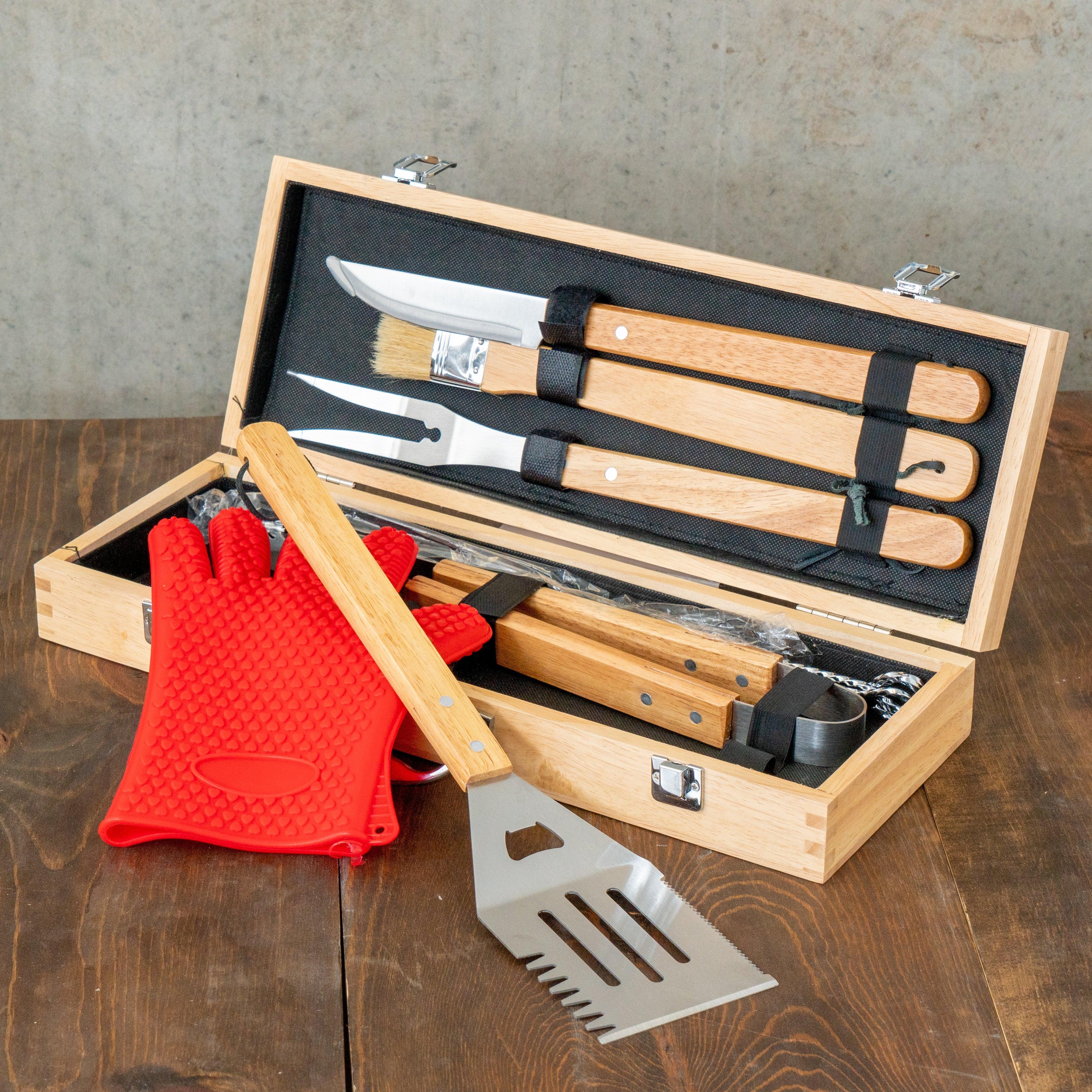 BBQ Grill Set with Case-2